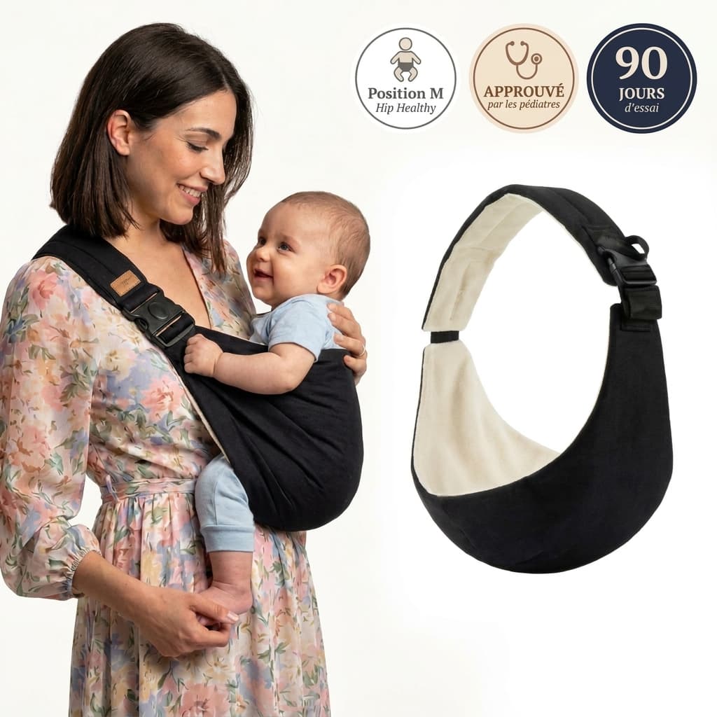 Porte-bébé ergonomique anti-douleur